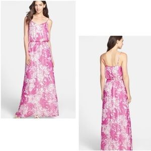 LILLY PULITZER silk Deanna Maxi Dress Va
Va Voom Wanderlust Pink Size M